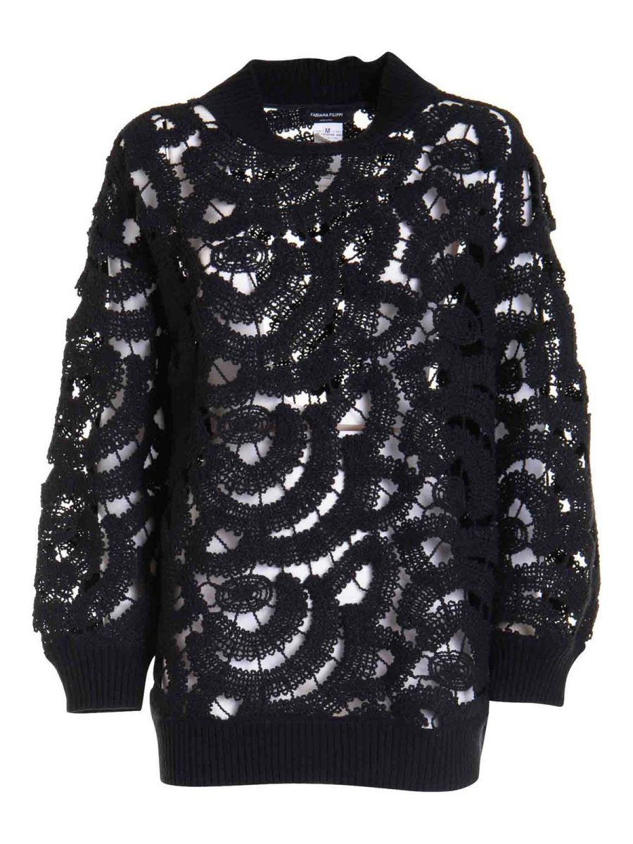Fabiana Filippi Pull Col Rond - Noir