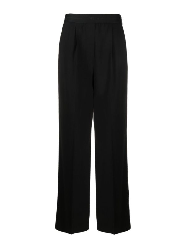 M. S.G. M. Pantalons Décontractés - Noir