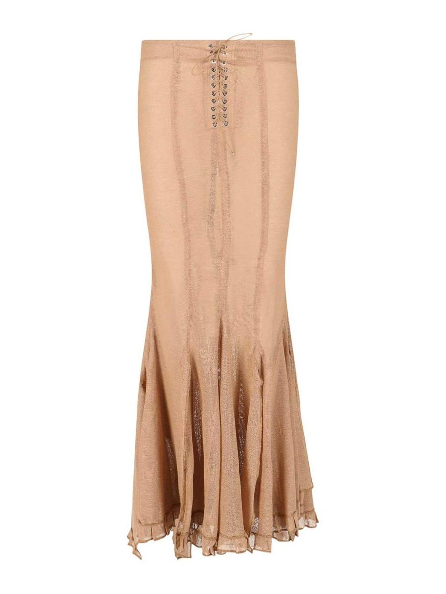 Ludovic De Saint Sernin Jupe Longue - Beige