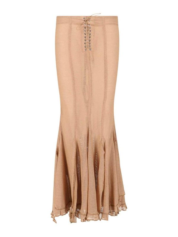 Ludovic De Saint Sernin Jupe Longue - Beige