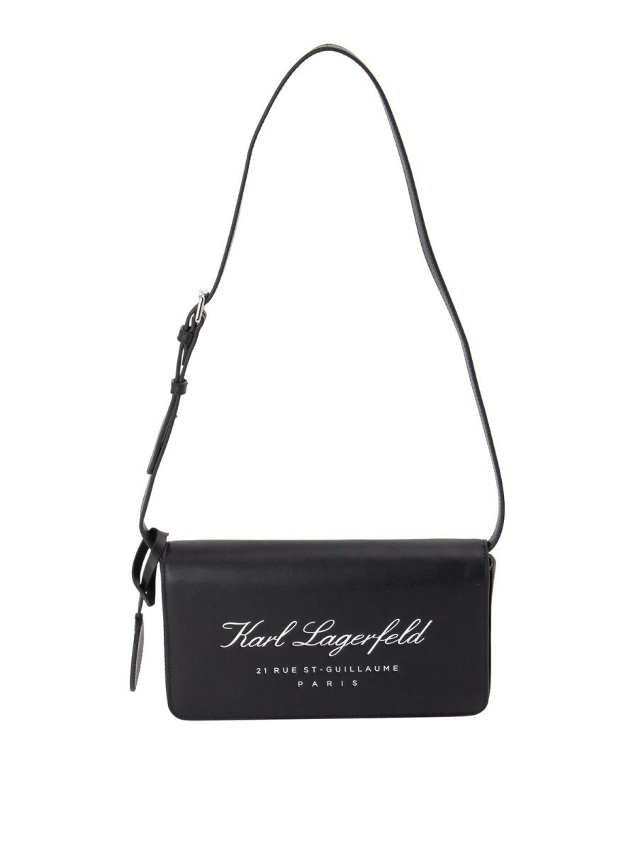 Karl Lagerfeld Sac Porté Épaule - Noir