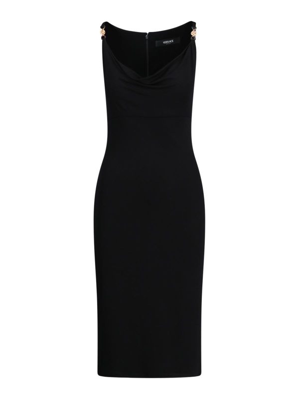 Versace Robe Au Genou - Noir