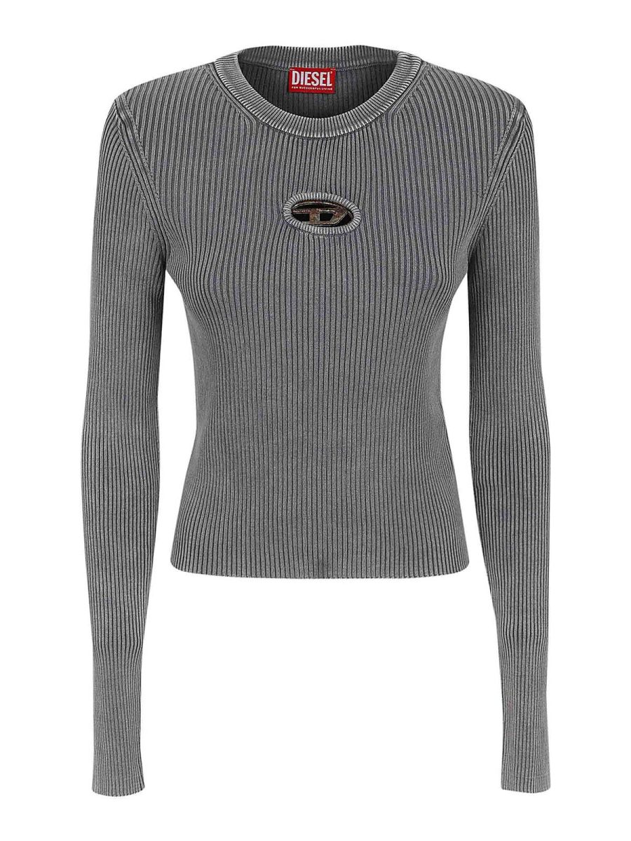 Diesel Pull Col Rond - Gris