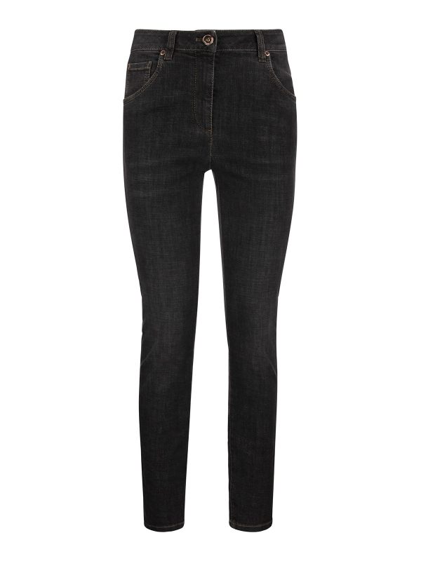 Brunello Cucinelli Jean Droit - Gris Foncé