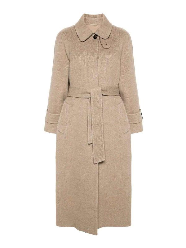 Brunello Cucinelli Manteau Court - Beige
