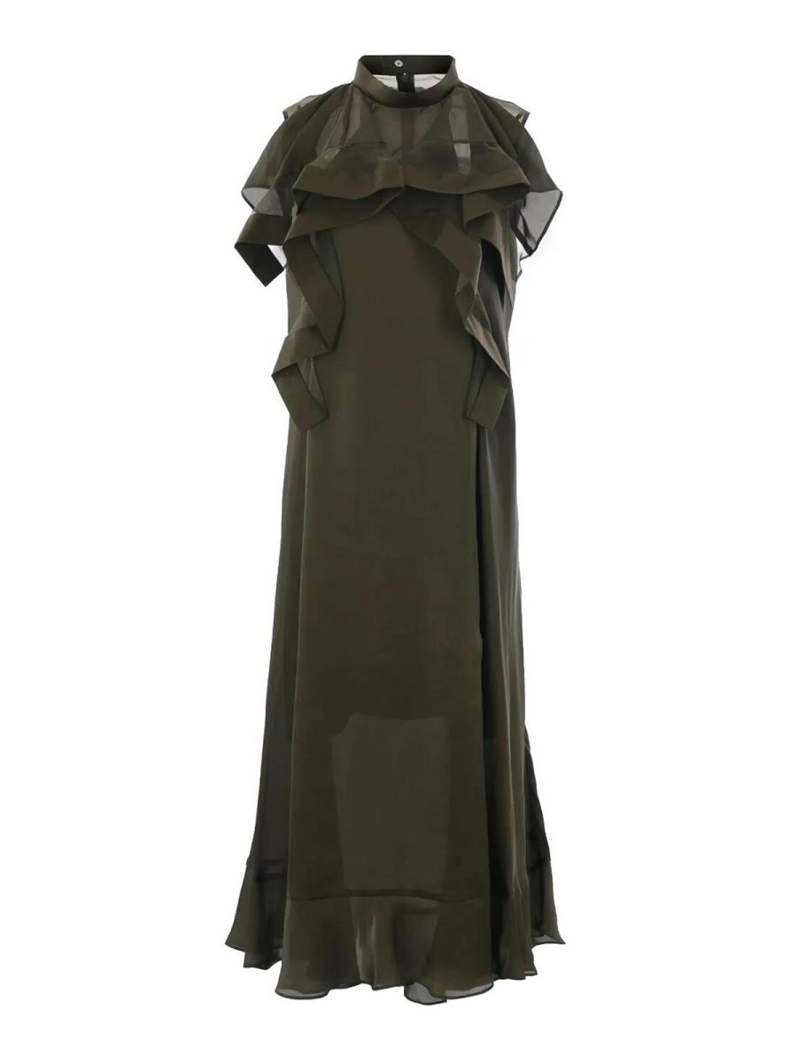 Sacai Robe De Soirée - Argent