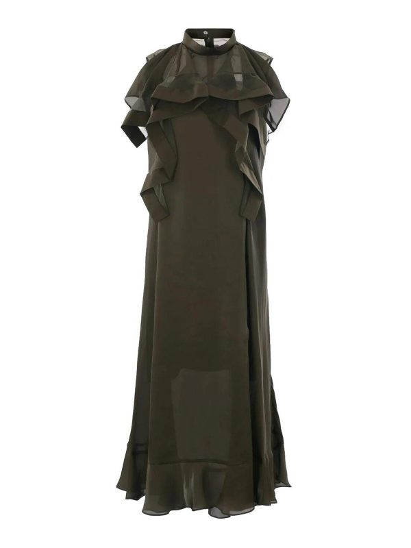Sacai Robe De Soirée - Argent