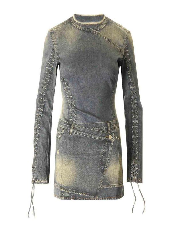 Acne Studios Robe Courte - Bleu