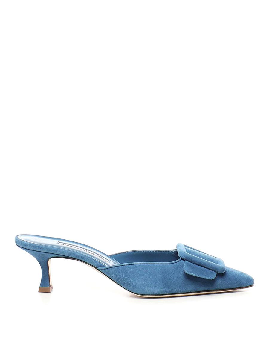 Manolo Blahnik Mules - Bleu