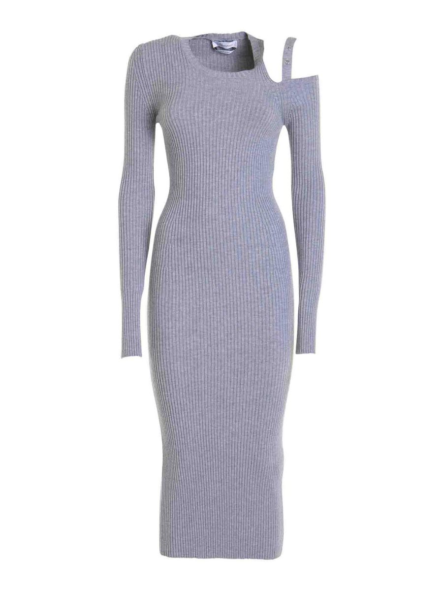 Blumarine Robe Au Genou - Gris
