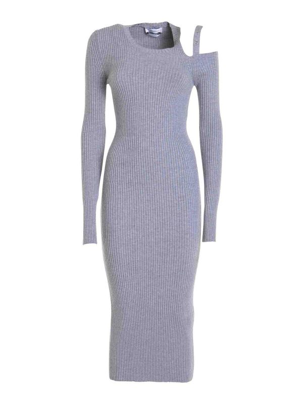 Blumarine Robe Au Genou - Gris