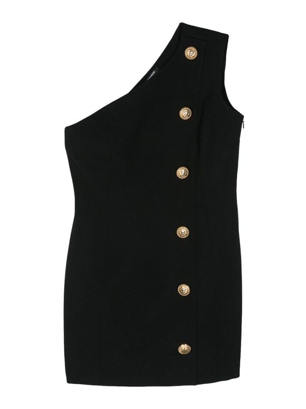 Balmain Robe Courte - Noir