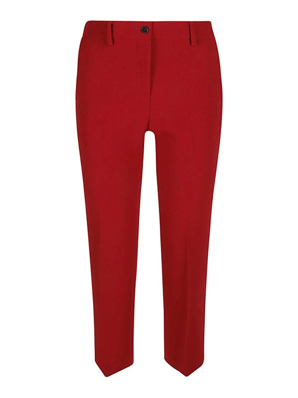 Alberto Biani Pantalon décontracté rouge
