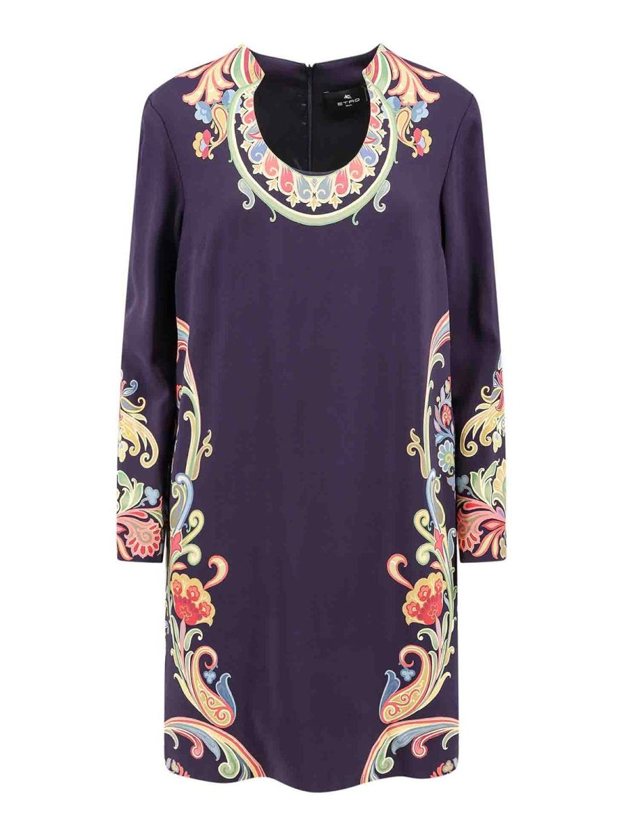 Etro Robe Courte - Bleu