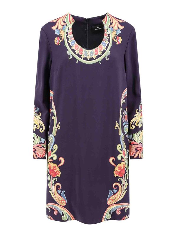 Etro Robe Courte - Bleu