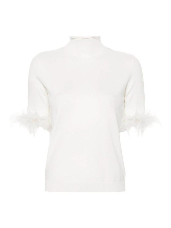 Twinset Pull Col Rond - Blanc