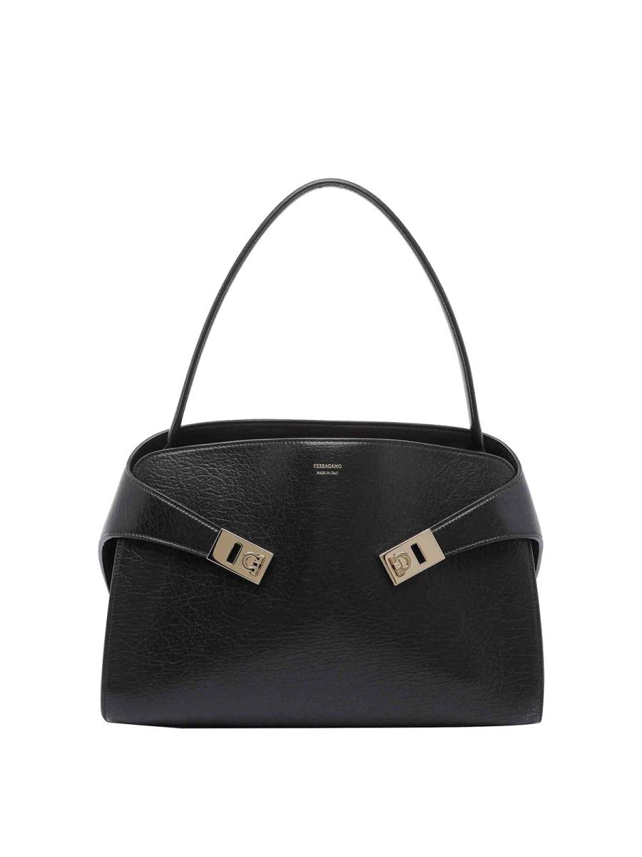 Salvatore Ferragamo Sac Porté Épaule - Noir