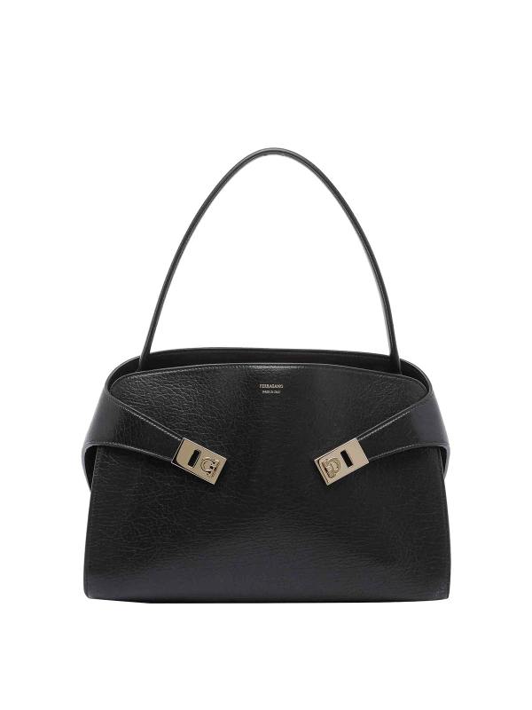 Salvatore Ferragamo Sac Porté Épaule - Noir