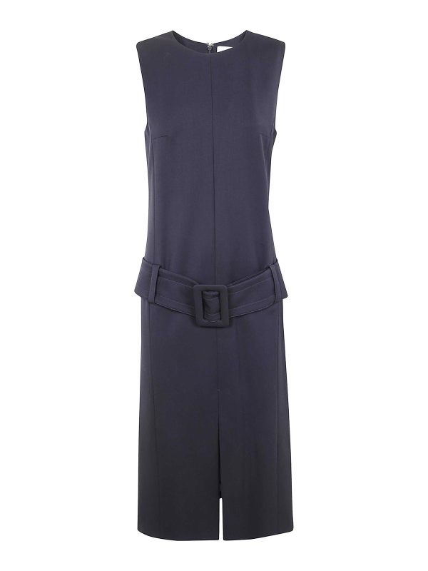 Patou Robe Au Genou - Bleu