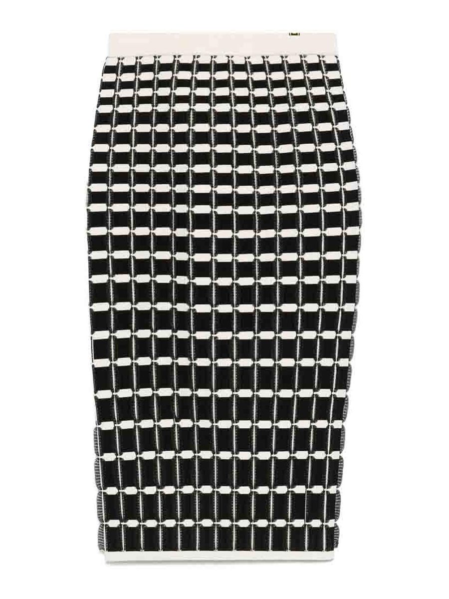 Elisabetta Franchi Jupe Midi - Noir