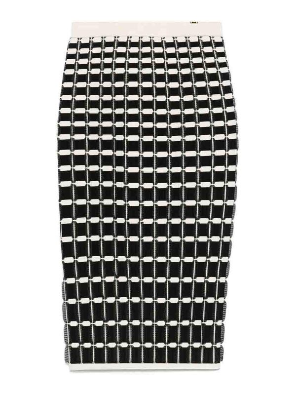 Elisabetta Franchi Jupe Midi - Noir