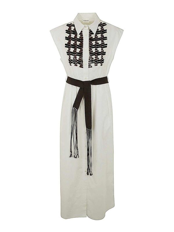 P. A.R. O.S. H. Maxi Robe - Blanc