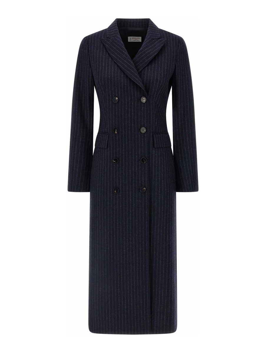 Alberto Biani Manteau Court - Bleu
