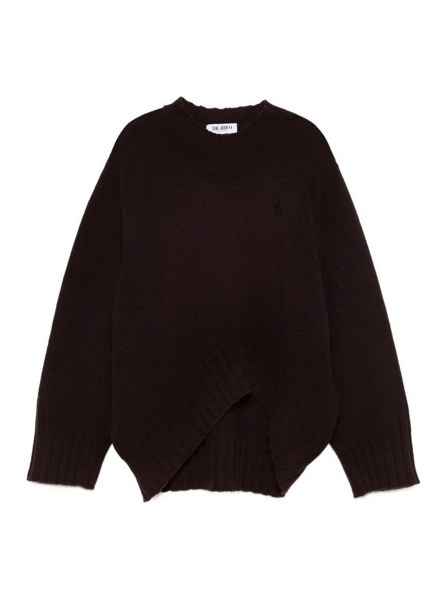The Attico Pull Col Rond - Marron
