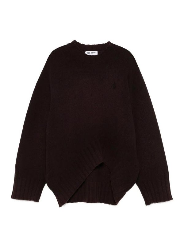 The Attico Pull Col Rond - Marron