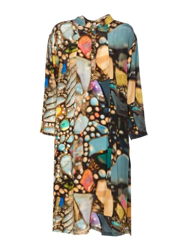Yavi Robe Au Genou - Multicolore