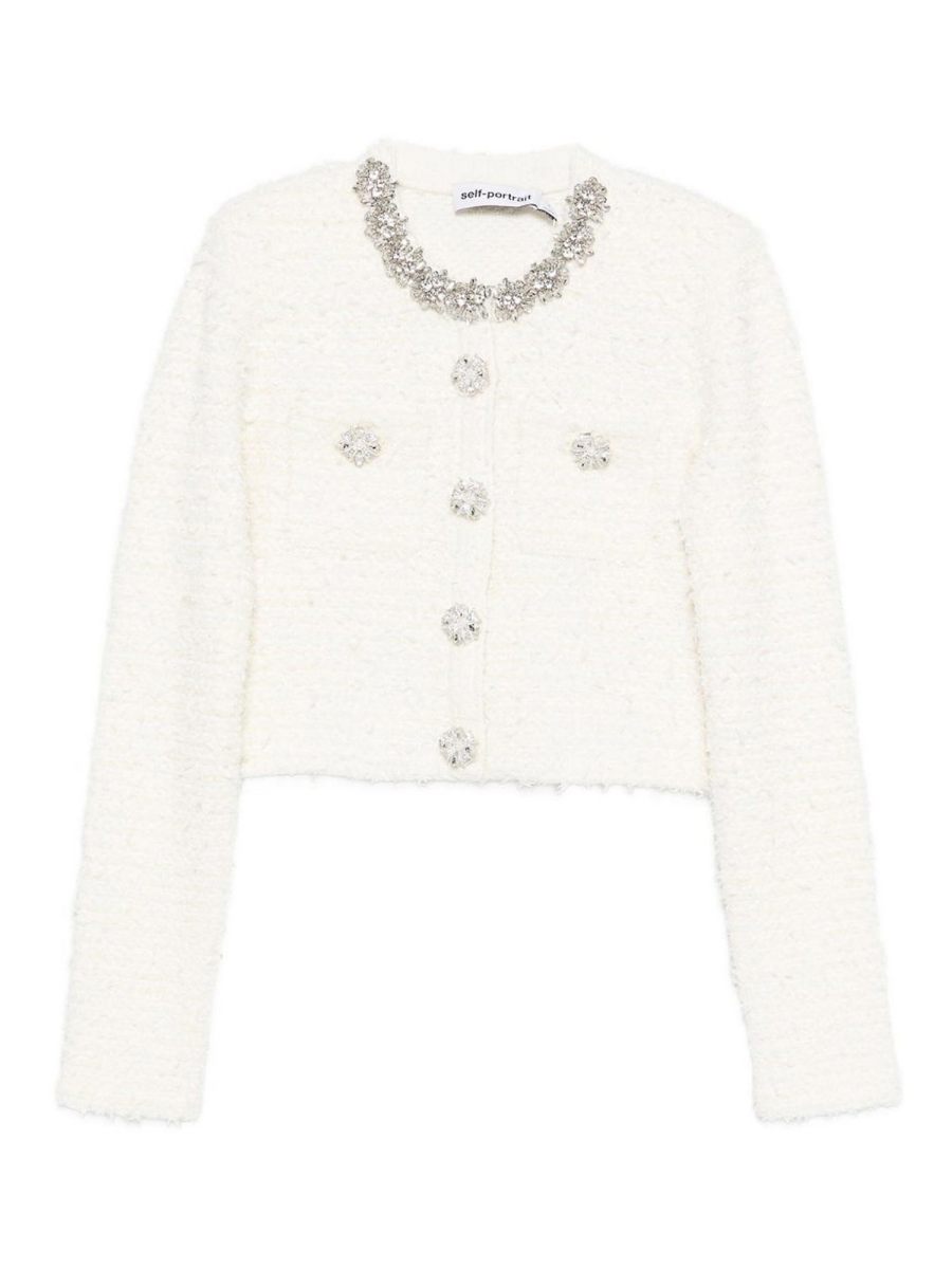 Self Portrait Cardigan - Beige