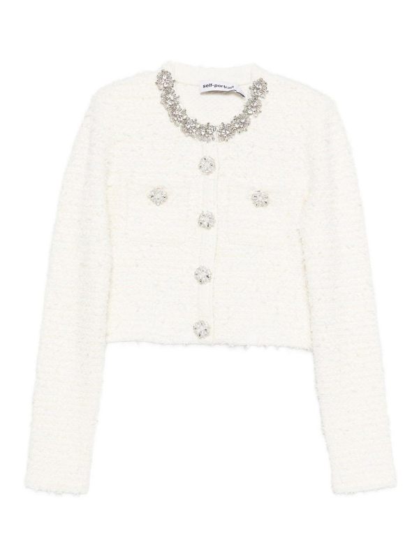 Self Portrait Cardigan - Beige