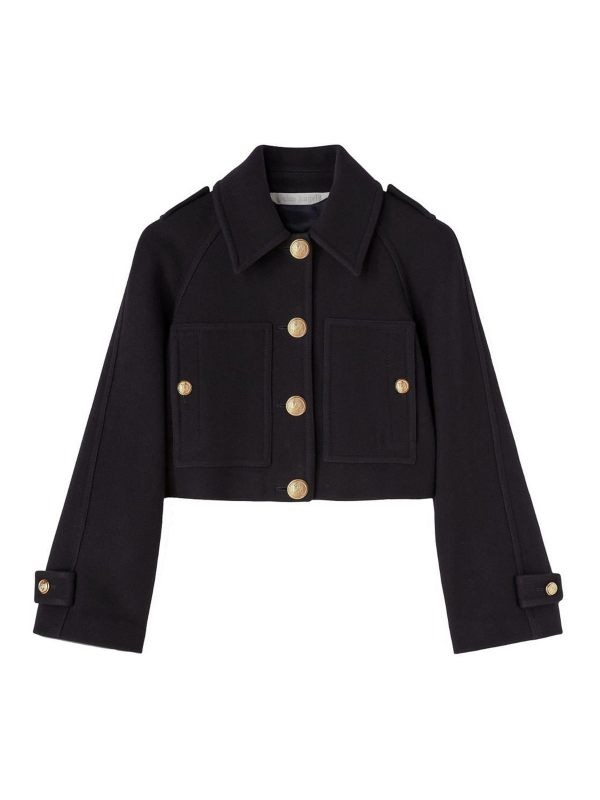 Palm Angels Manteau Court - Bleu