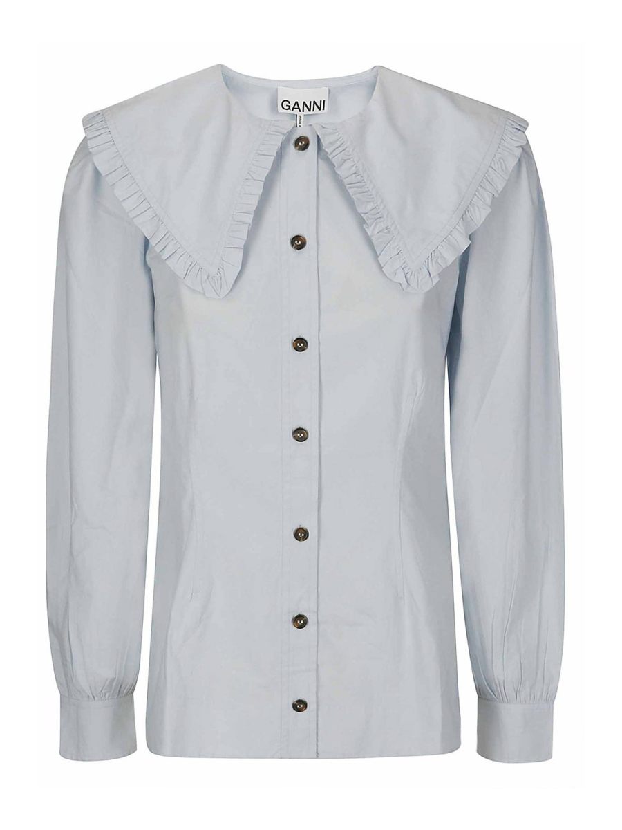 Ganni Chemise - Bleu Clair