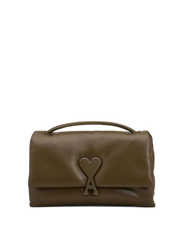 Ami Paris Sac Bandoulière - Marron Clair