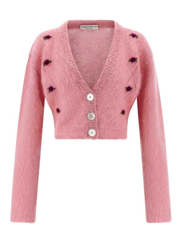 Alessandra Rich Cardigan - Couleur Chair