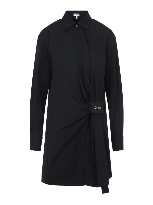 Loewe Robe Au Genou - Noir