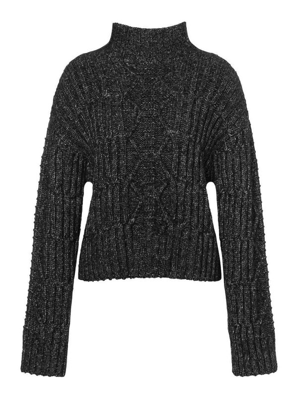 Alberta Ferretti Pull Col Rond - Gris