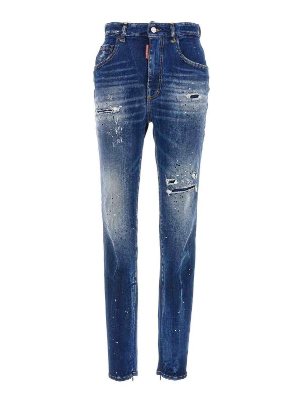 Dsquared2 Jean Bootcut - Bleu
