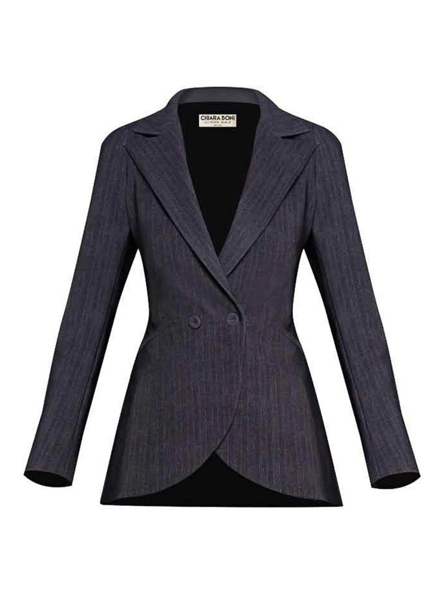 Chiara Boni La Petite Robe Blazer - Gris
