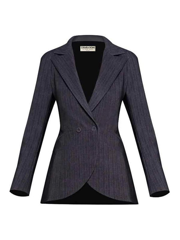 Chiara Boni La Petite Robe Blazer - Gris