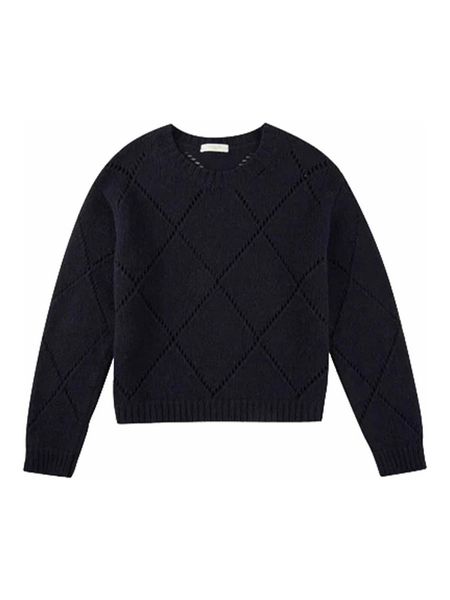 Zanone Pull Col Rond - Bleu Foncé