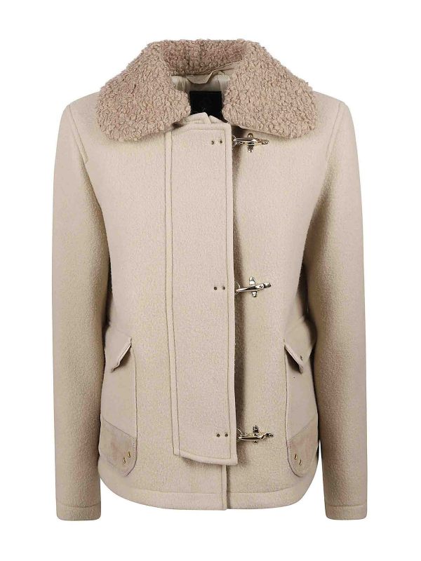 Fay Manteau Au Genou - Beige