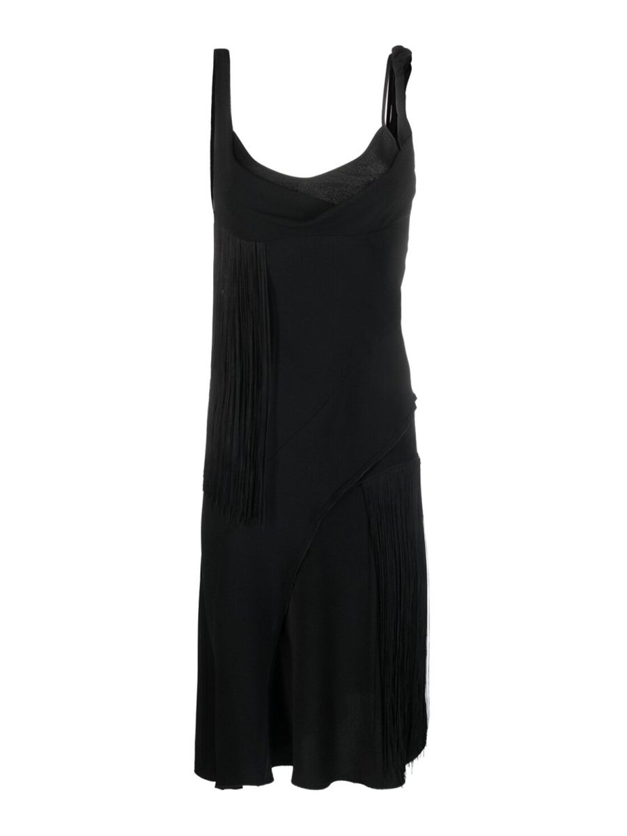 Victoria Beckham Robe Au Genou - Noir