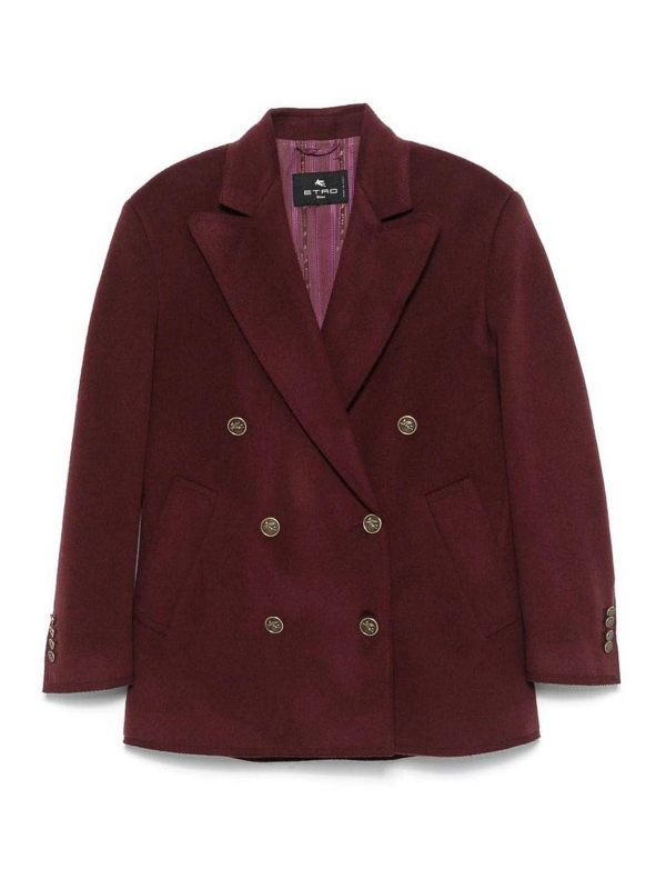 Etro Manteau Court - Rouge