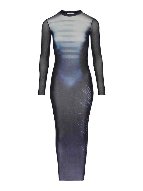 Jean Paul Gaultier Maxi Robe - Bleu