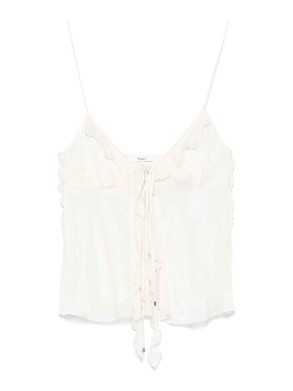 Chloe' Top - Blanc
