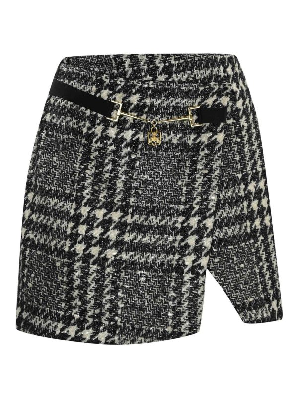 Elisabetta Franchi Jupe Midi - Crème
