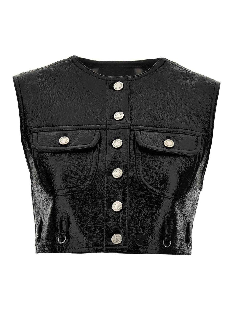 Courreges Gilet - Noir