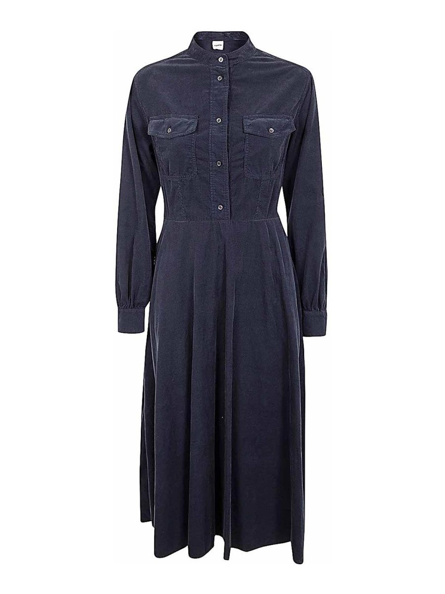 Aspesi Robe Au Genou - Bleu